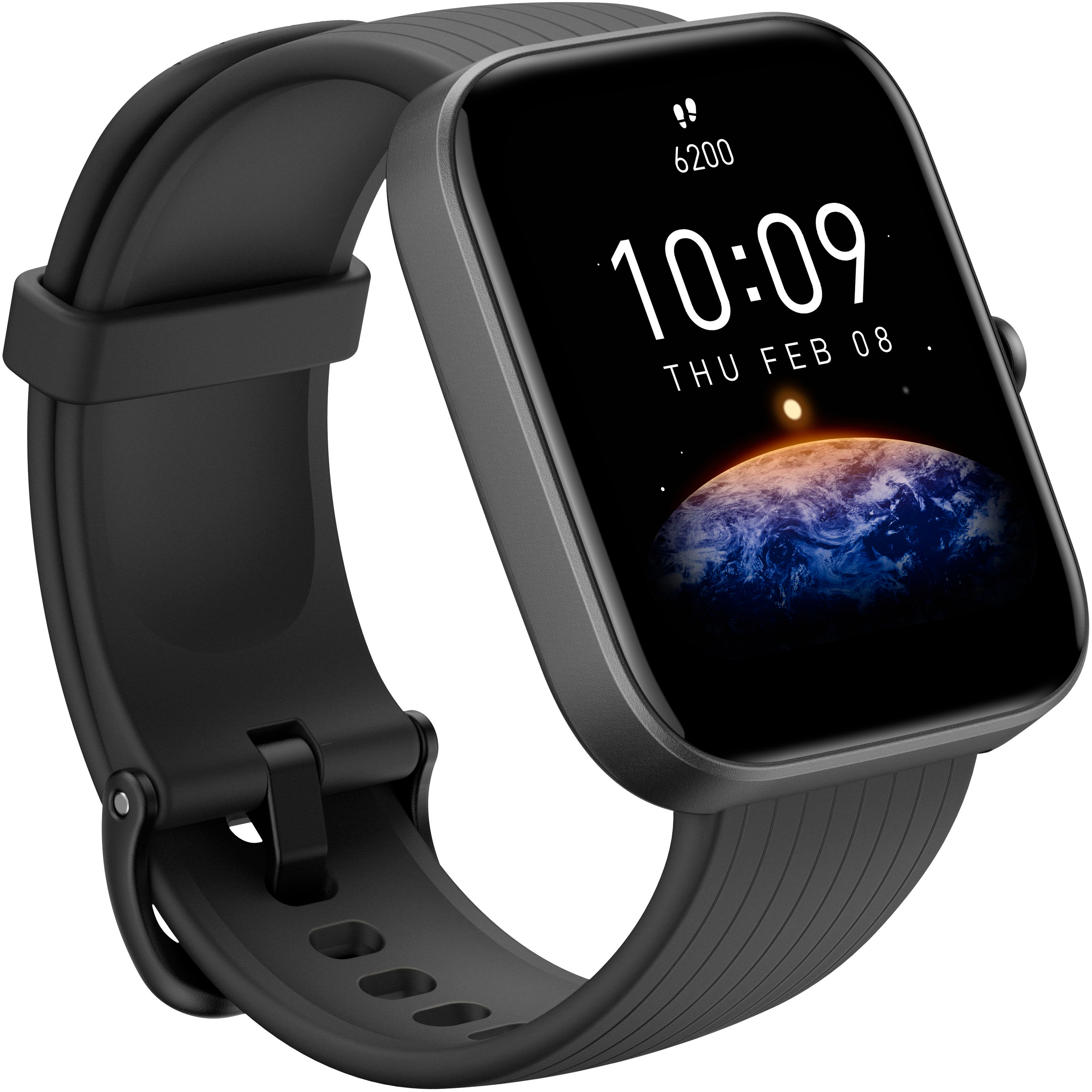 Amazfit Bip 3 Urban Edition Smart Watch: Health & Fitness Tracker - Black  Silicon watchband 