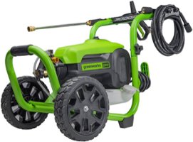 Greenworks - Pro  3000 PSI 2.0 GPM Cold Water Electric Pressure Washer - Green - Front_Zoom