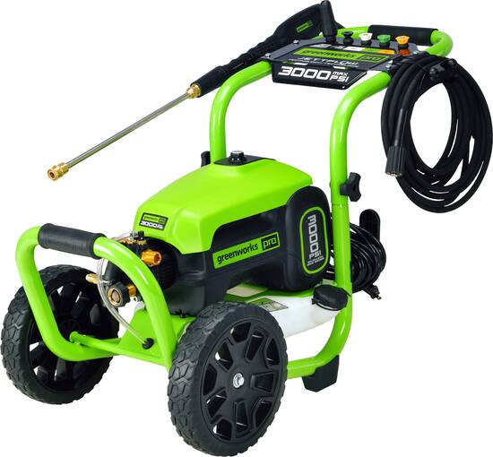 Greenworks Pro Electric Pressure Washer up to 3000 PSI at 2.0 GPM