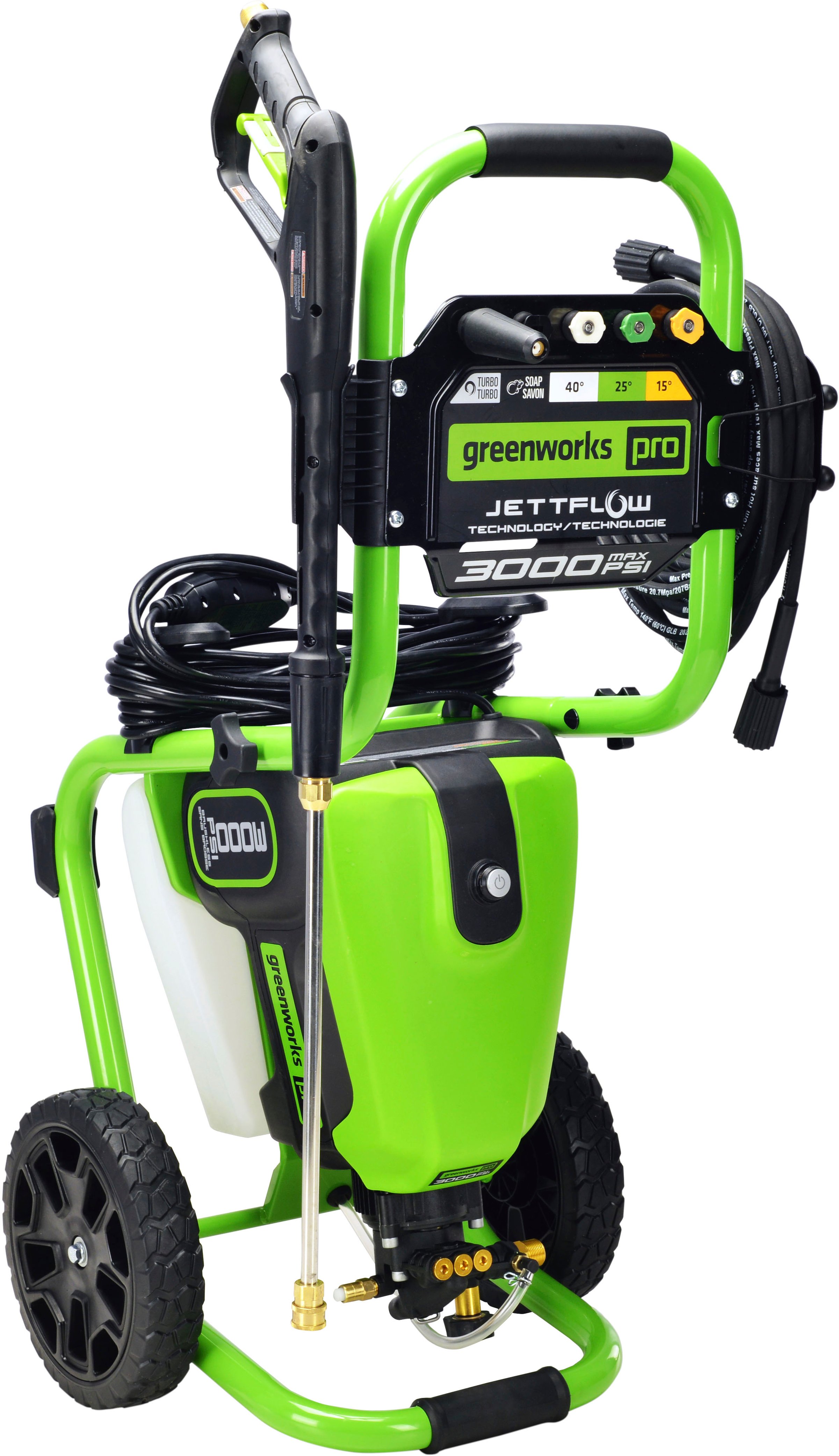 Greenworks Pro Electric Pressure Washer up to 3000 PSI at 2.0 GPM
