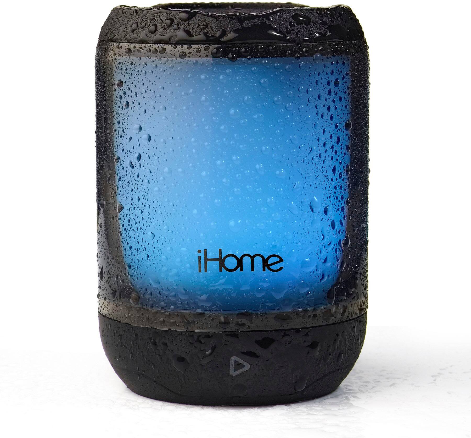 Alt View 1. iHome - Rechargeable Waterproof Bluetooth Mini Speaker - Black.