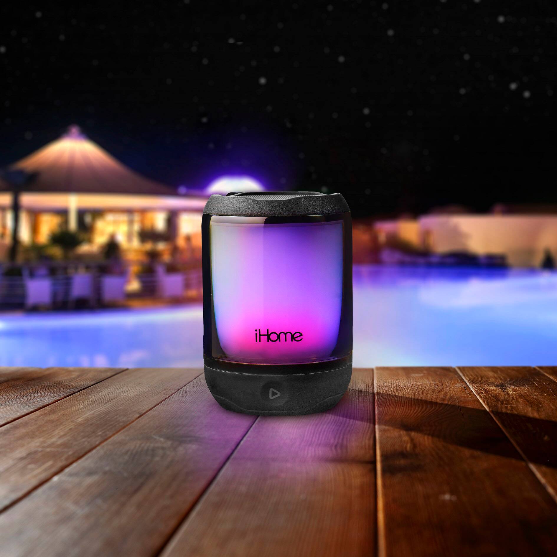 Alt View 16. iHome - Rechargeable Waterproof Bluetooth Mini Speaker - Black.