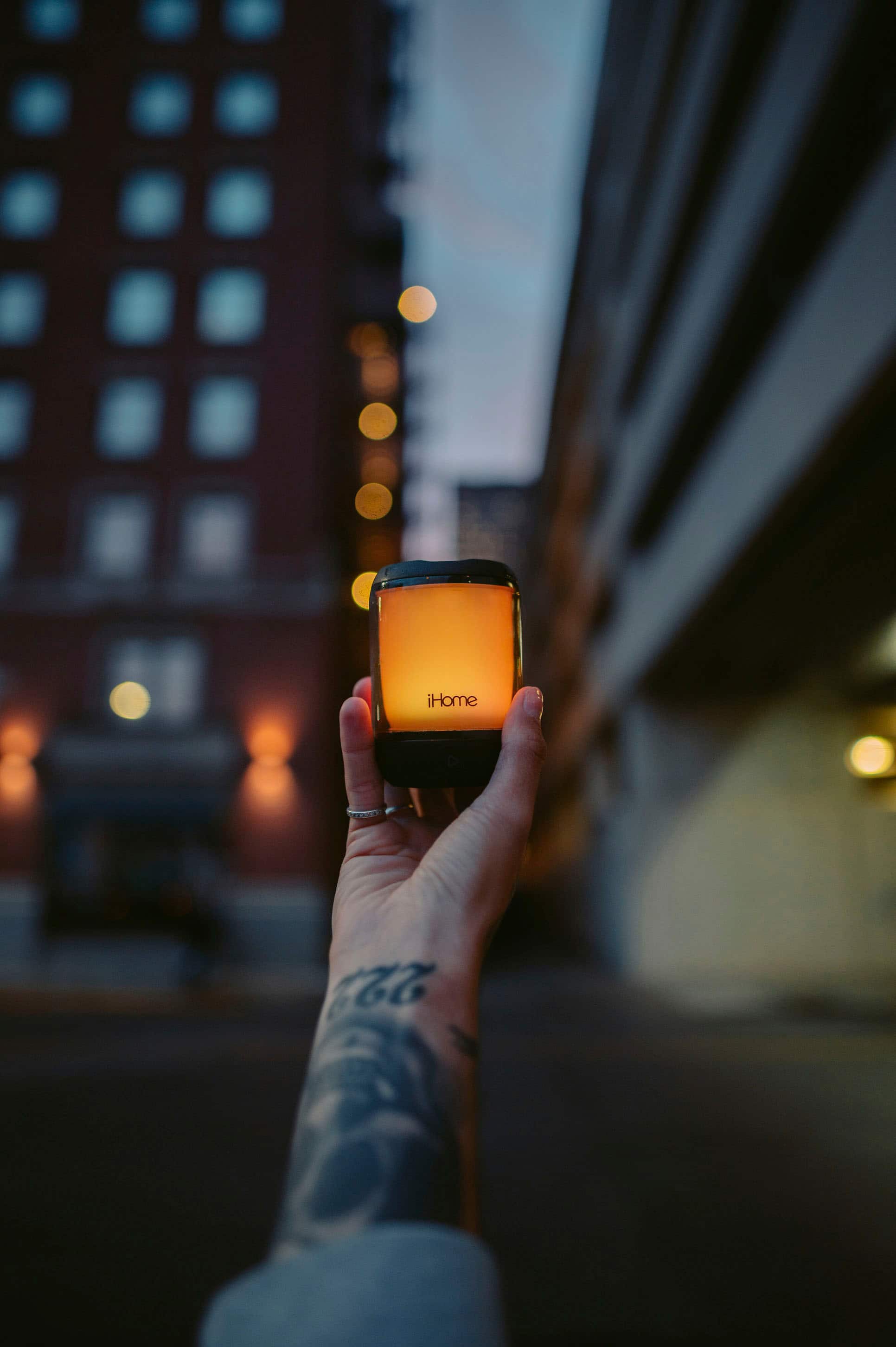 Alt View 20. iHome - Rechargeable Waterproof Bluetooth Mini Speaker - Black.