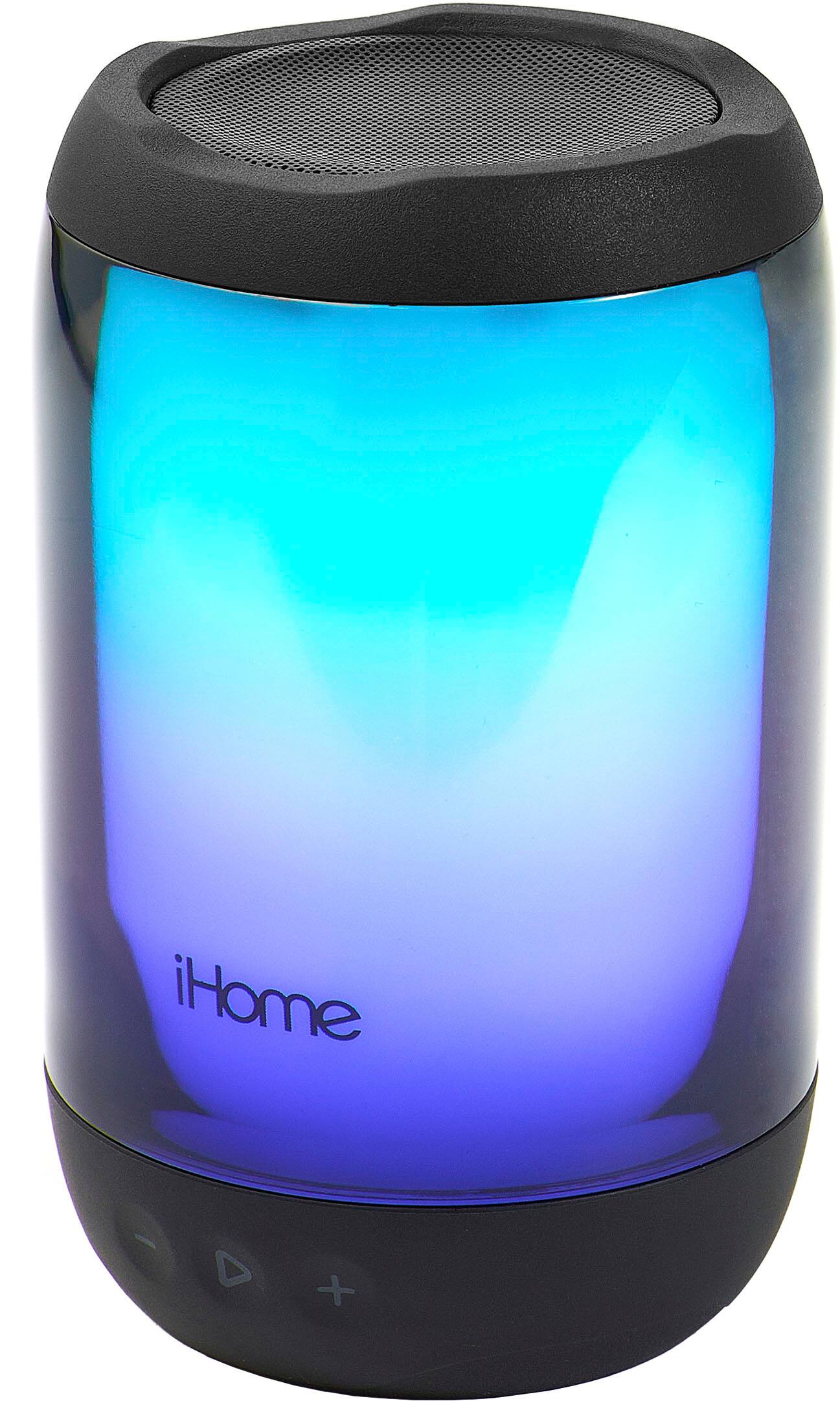 Angle. iHome - Rechargeable Waterproof Bluetooth Speaker - Black.
