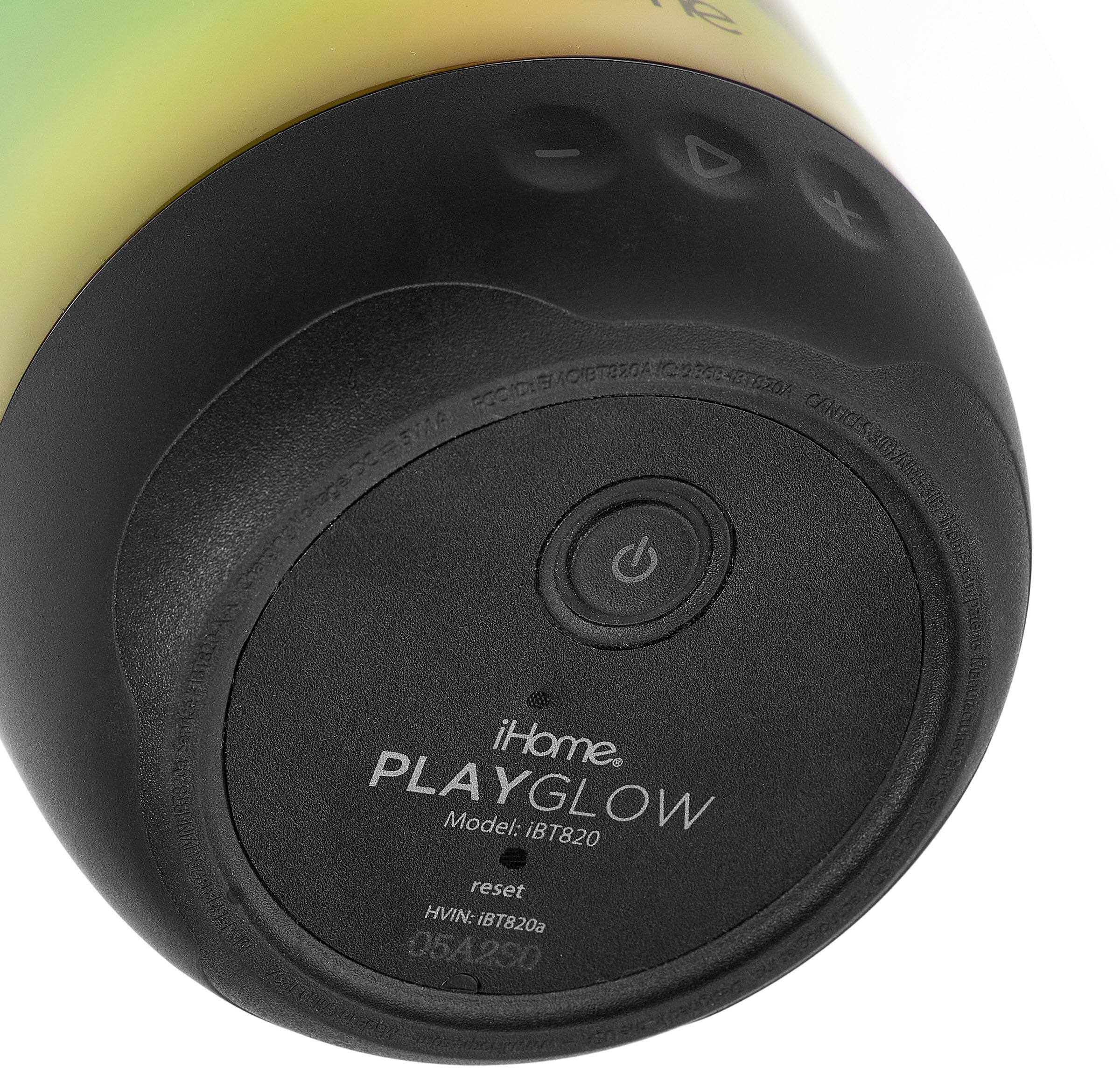 Alt View 11. iHome - Rechargeable Waterproof Bluetooth Speaker - Black.