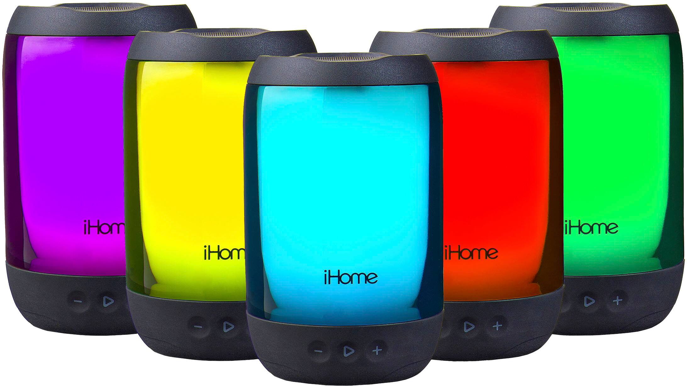 Alt View 12. iHome - Rechargeable Waterproof Bluetooth Speaker - Black.