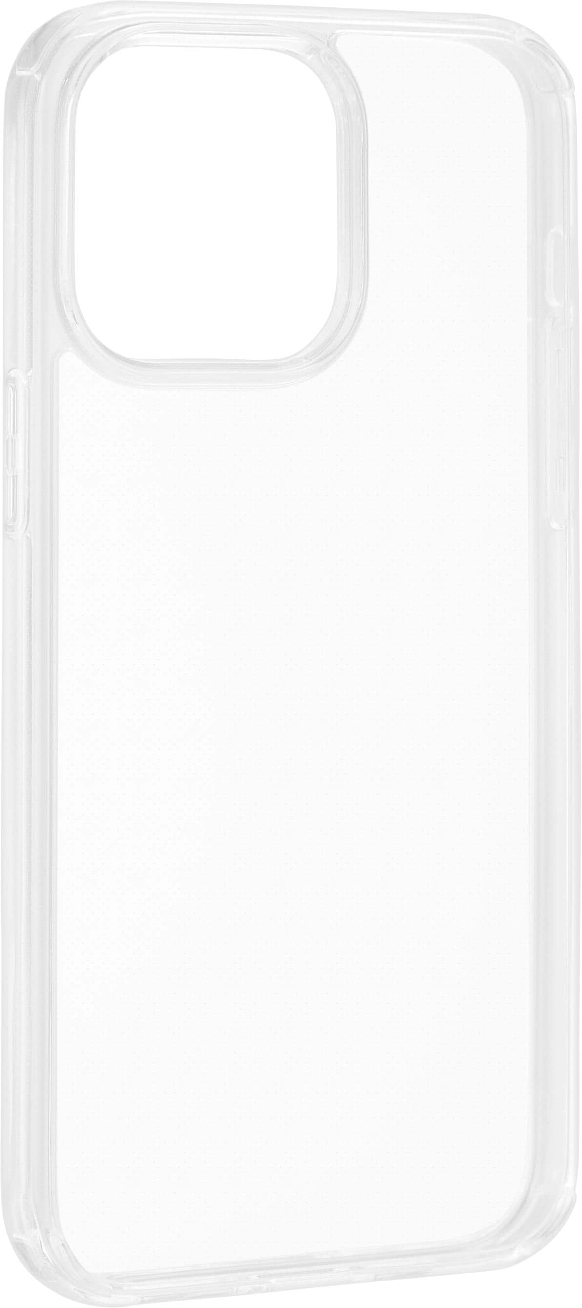 Angle. Insignia™ - Hard-Shell Case for iPhone 14 Pro Max - Clear.