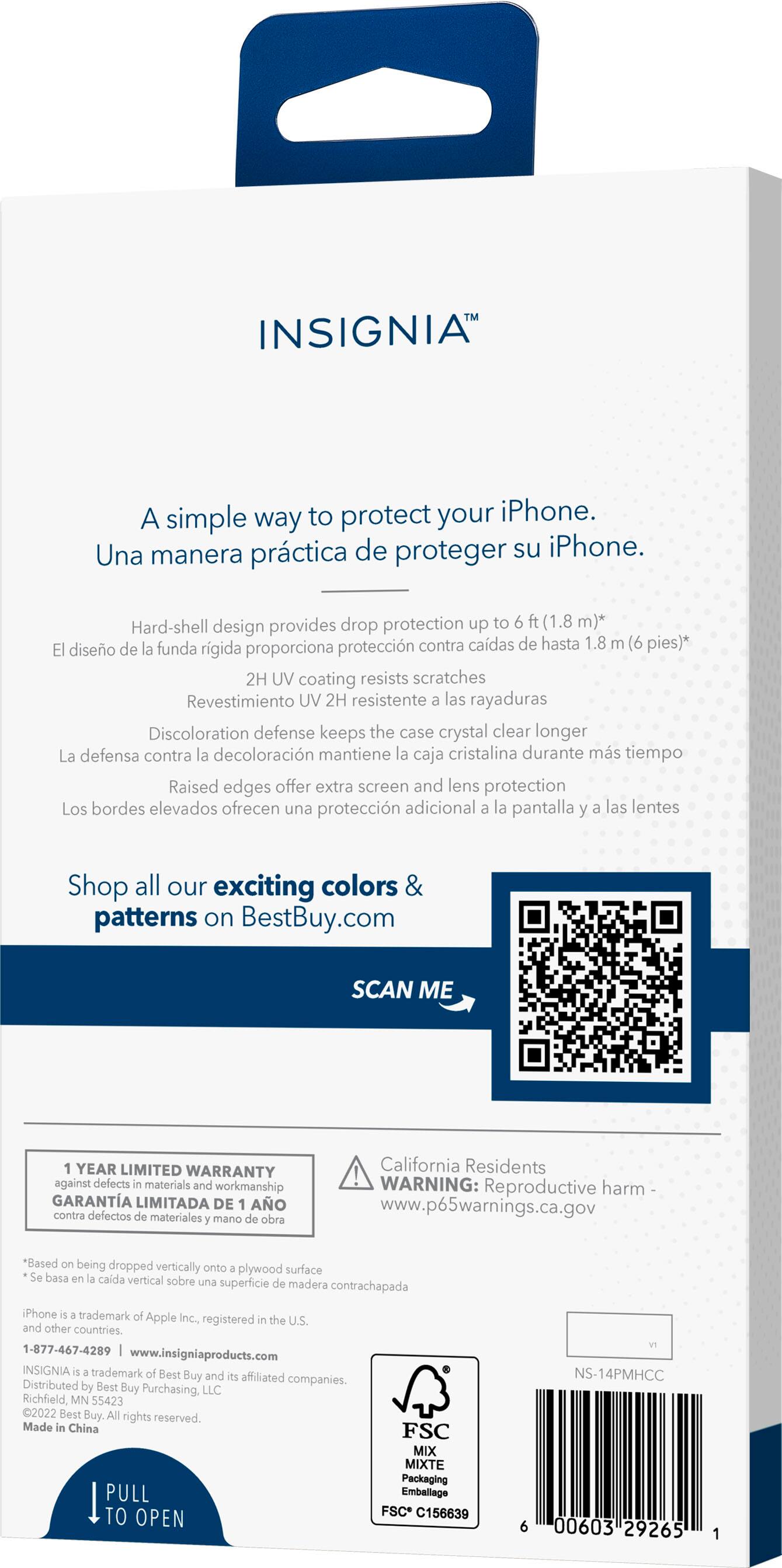 Alt View 13. Insignia™ - Hard-Shell Case for iPhone 14 Pro Max - Clear.