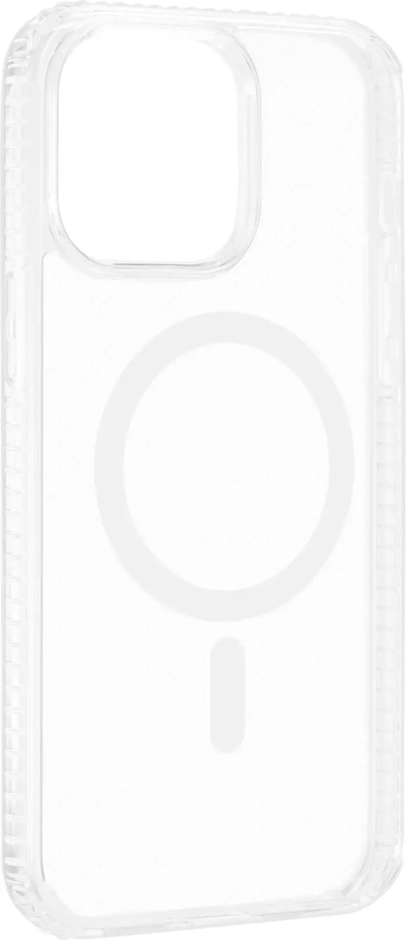 Angle. Insignia™ - Hard-Shell Case with MagSafe for iPhone 14 Pro Max - Clear.