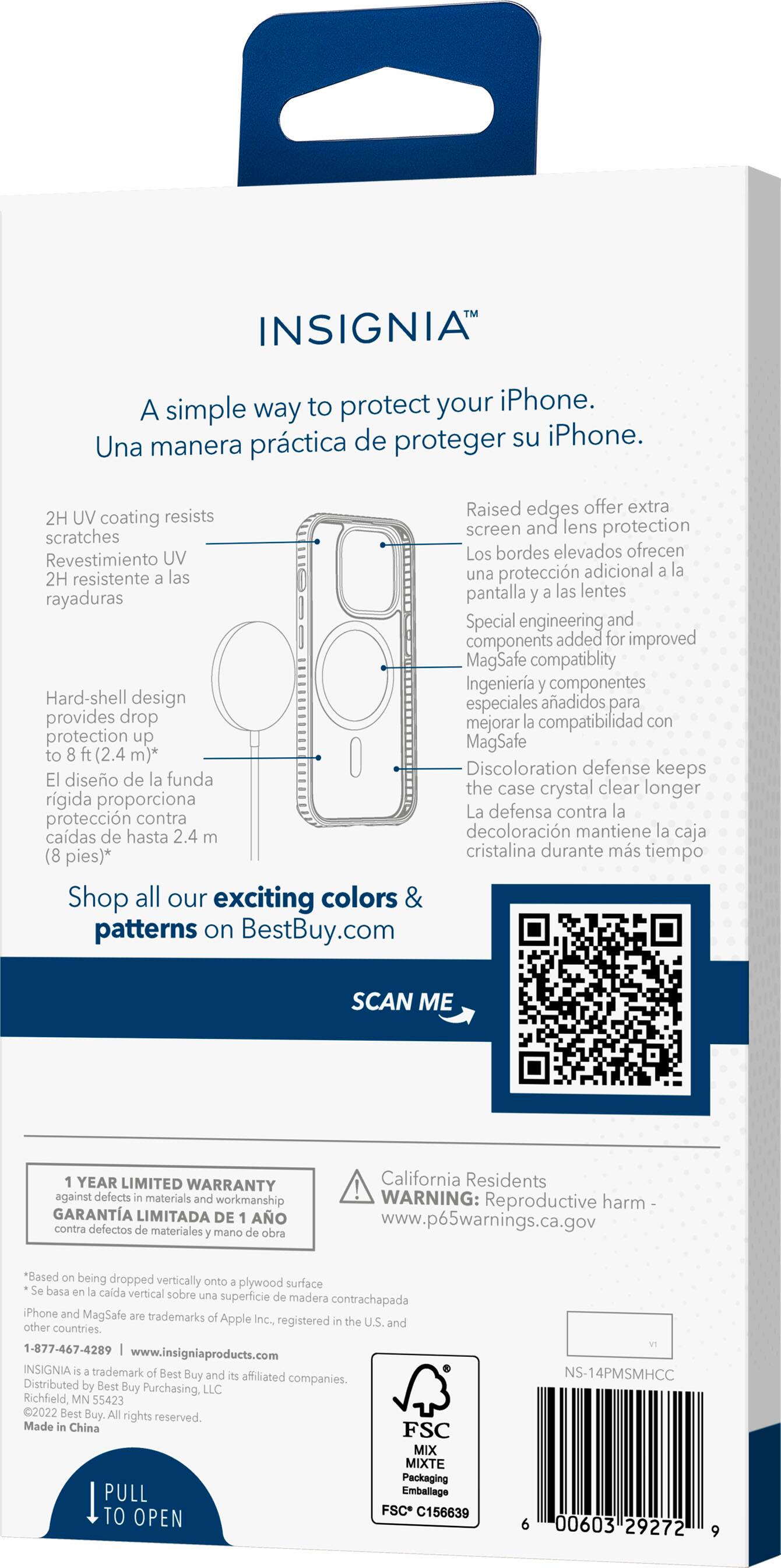 Alt View 13. Insignia™ - Hard-Shell Case with MagSafe for iPhone 14 Pro Max - Clear.
