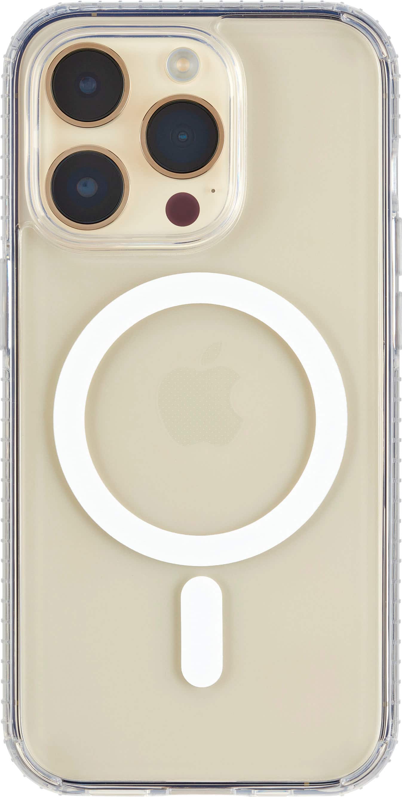 Insignia™ - Hard-Shell Case with MagSafe for iPhone 14 Pro Max - Clear - Front_Zoom