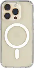 Front. Insignia™ - Hard-Shell Case with MagSafe for iPhone 14 Pro Max - Clear.