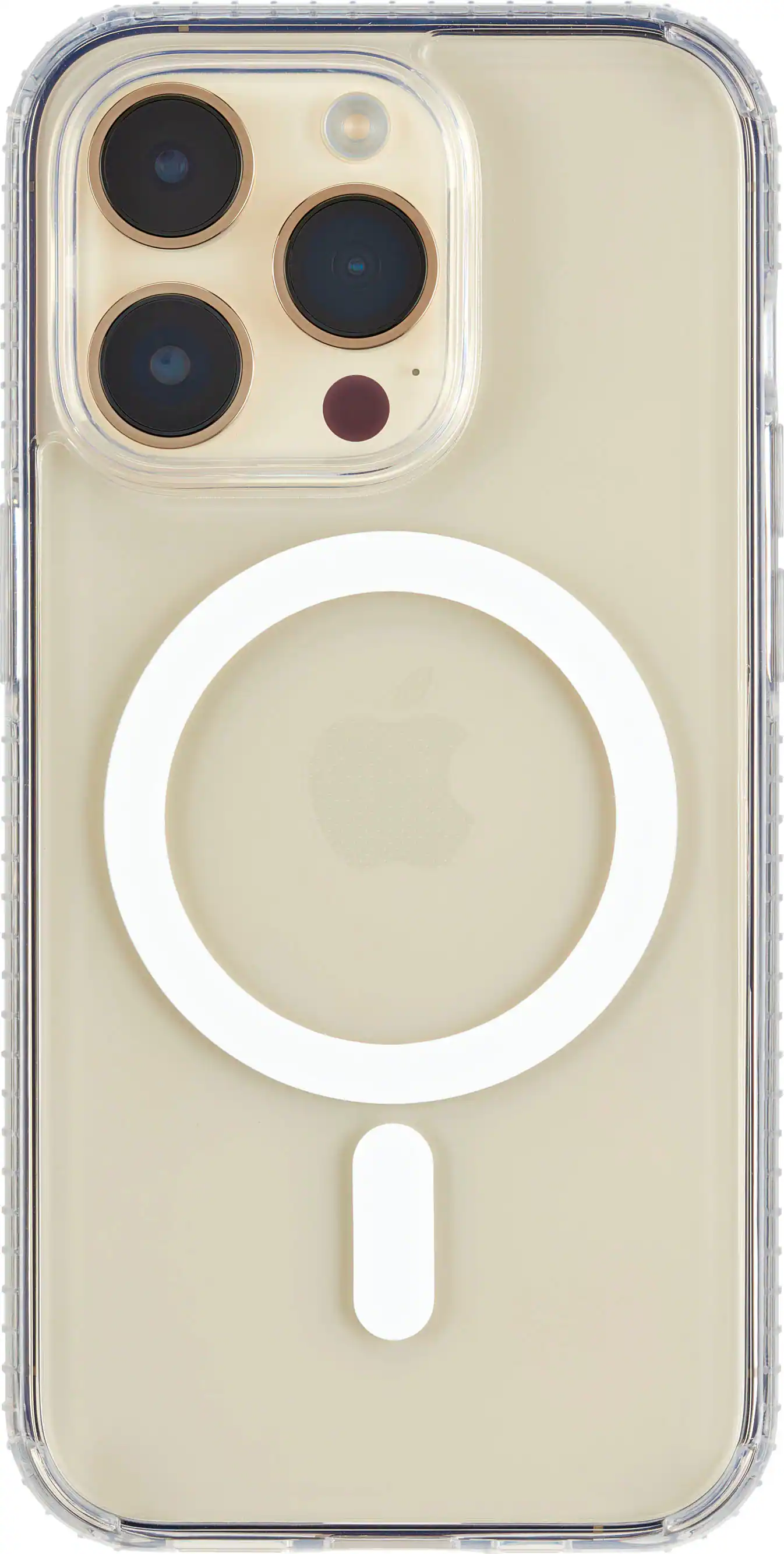 Front. Insignia™ - Hard-Shell Case with MagSafe for iPhone 14 Pro Max - Clear.