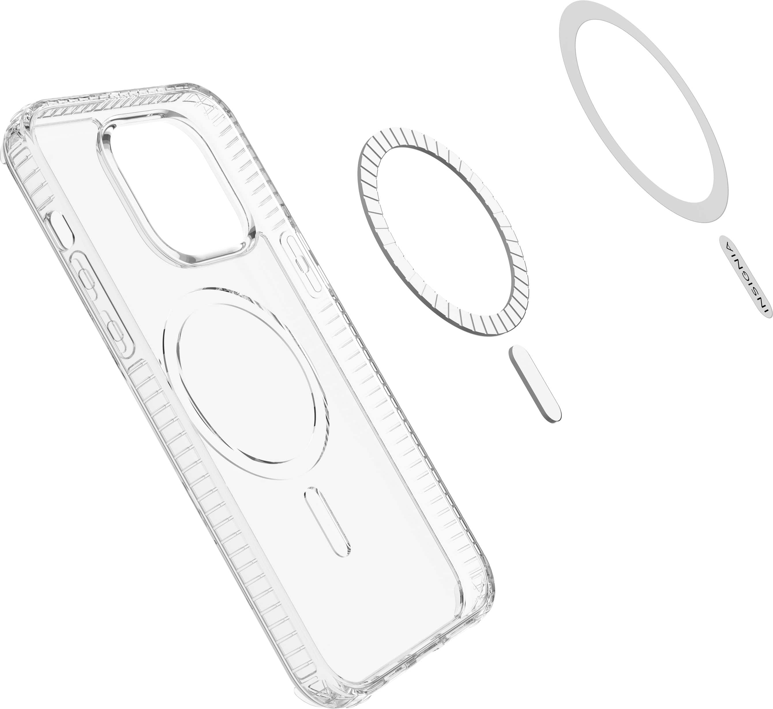 Alt View 15. Insignia™ - Hard-Shell Case with MagSafe for iPhone 14 Pro Max - Clear.