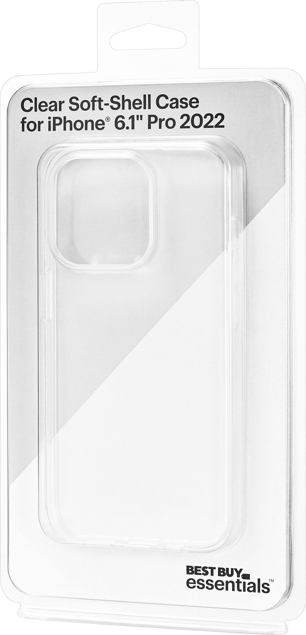 Best Buy Best Buy essentials™ SoftShell Case for iPhone 14 Pro Clear