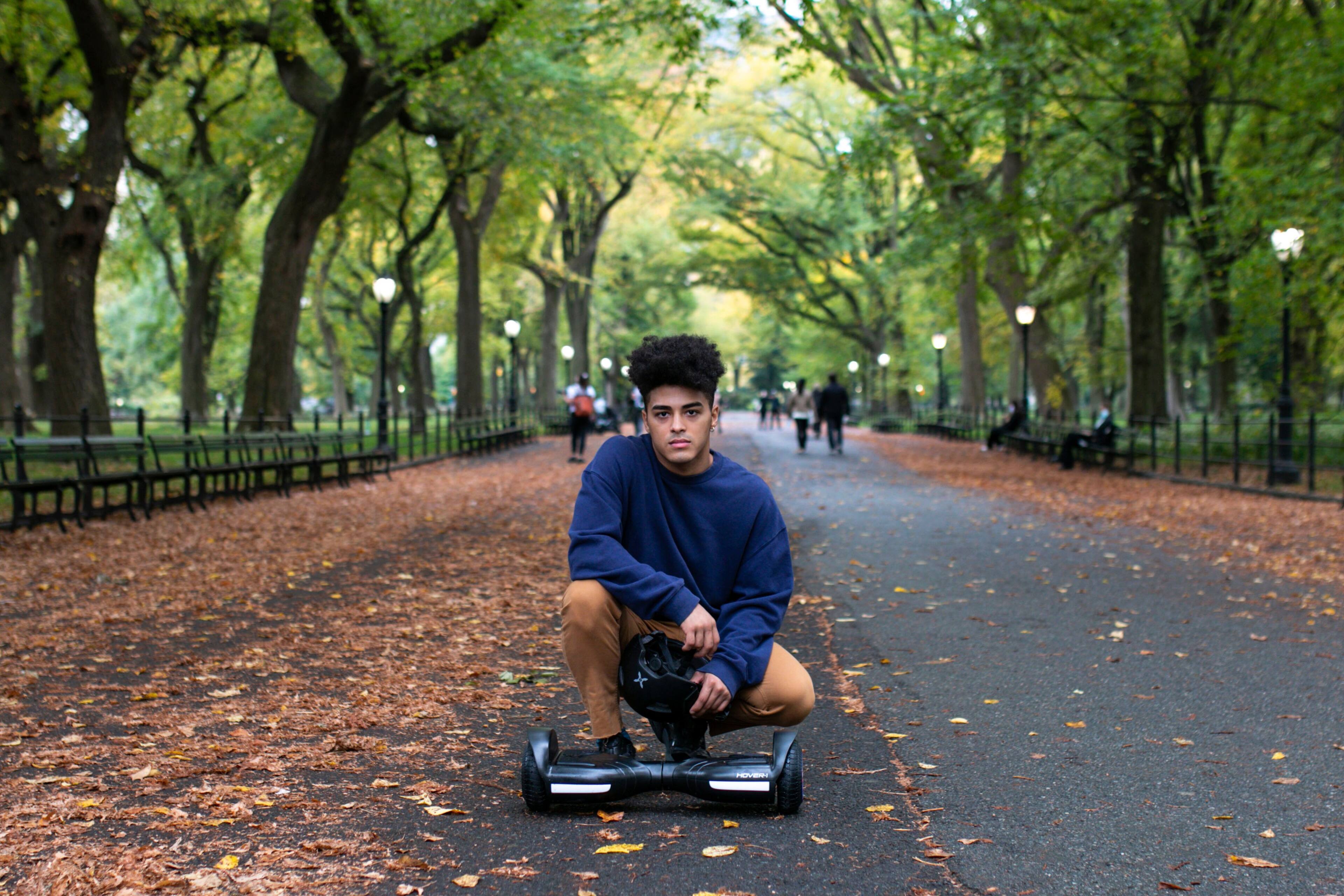 Alt View 12. Hover-1 - Blast Electric Self-Balancing Scooter w/3 mi Max Operating Range & 7 mph Max Speed - Black.