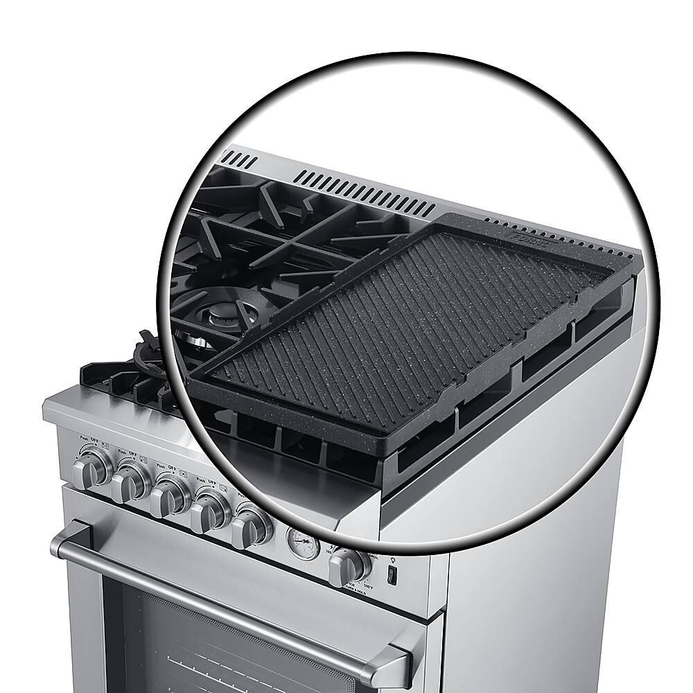 Alt View 2. Forno Appliances - Lazio Alta Qualita 4.32 Cu. Ft. Freestanding Gas Range with Convection - Stainless Steel.