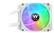 Alt View 12. Thermaltake - TH120 ARGB Motherboard Sync Snow Edition All-in-One Liquid Cooling System 120mm High Efficiency Radiator CPU Cooler - White.