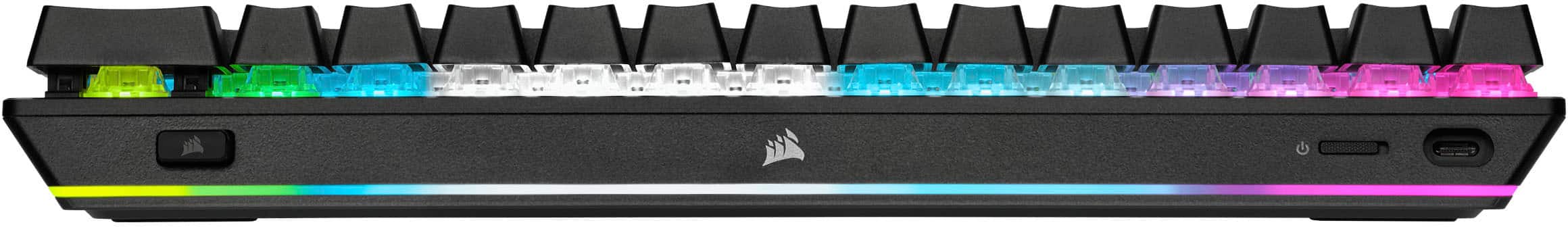 Alt View 18. CORSAIR - K70 Pro Mini Wireless 60% RGB Mechanical Cherry MX SPEED Linear Switch Gaming Keyboard with swappable MX switches - Black.