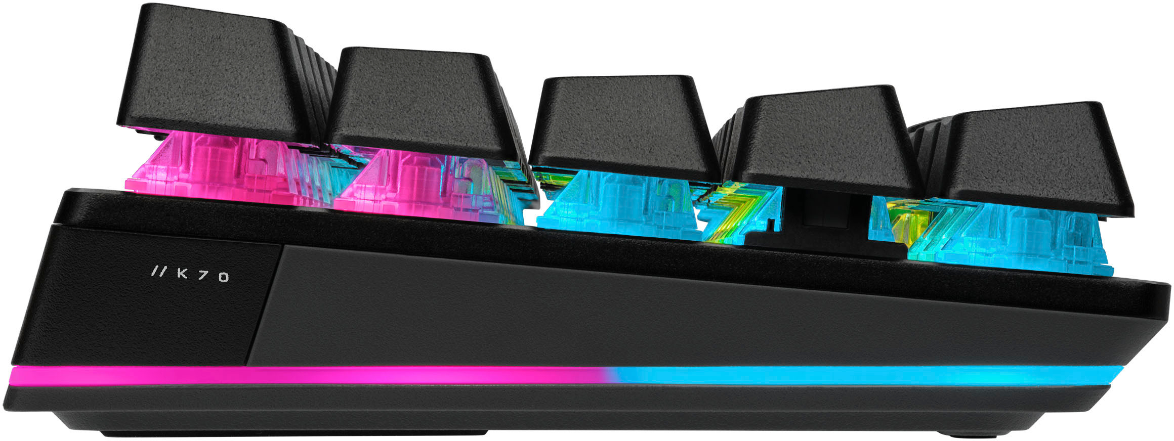 Corsair K70 PRO MINI WIRELESS RGB 60%, 60%, RF sans fil + Bluetooth, Clavier