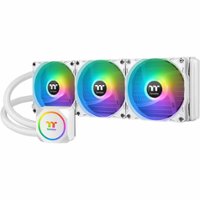 Thermaltake - TH360 ARGB Motherboard Sync Snow Edition All-in-One Liquid Cooling System 360mm High Efficiency Radiator CPU Cooler - Front_Zoom