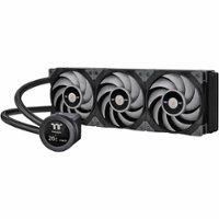 Thermaltake - TOUGHLIQUID Ultra 360 All-in-One 2.1 Inch Rotational LCD Display 360mm High Efficiency Radiator Liquid CPU Cooler - Front_Zoom