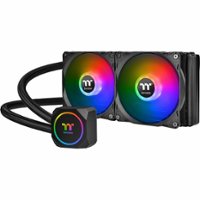 Thermaltake - TH240 ARGB Motherboard Sync Edition All-in-One Liquid Cooling System 240mm High Efficiency Radiator CPU Cooler - Front_Zoom