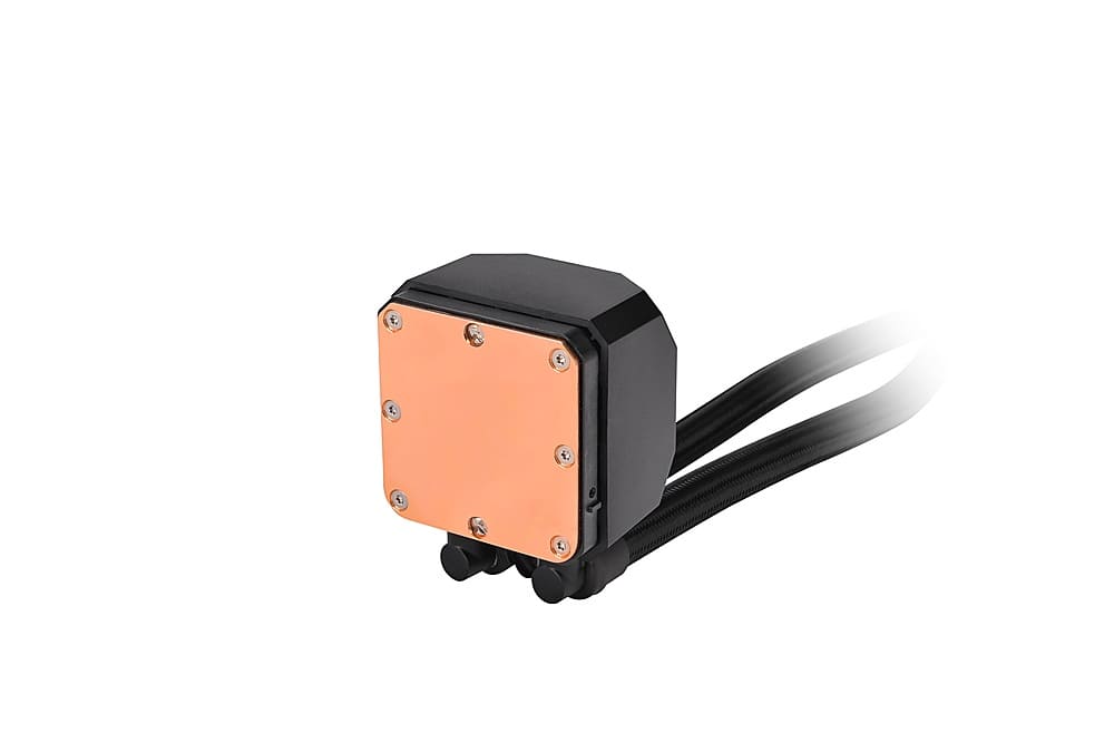 Alt View 14. Thermaltake - TH120 ARGB Motherboard Sync Edition All-in-One Liquid Cooling System 120mm High Efficiency Radiator CPU Cooler - Black.