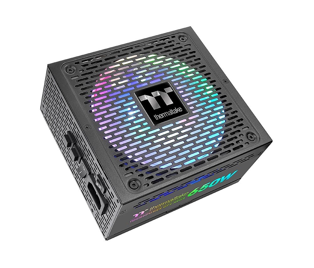 Alt View 12. Thermaltake - Toughpower GF2 650W ARGB 80 PLUS Gold Fully Modular Power Supply - Black.