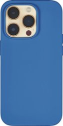 Insignia™ - Liquid Silicone Case with MagSafe for iPhone 14 Pro Max - Blue - Front_Zoom