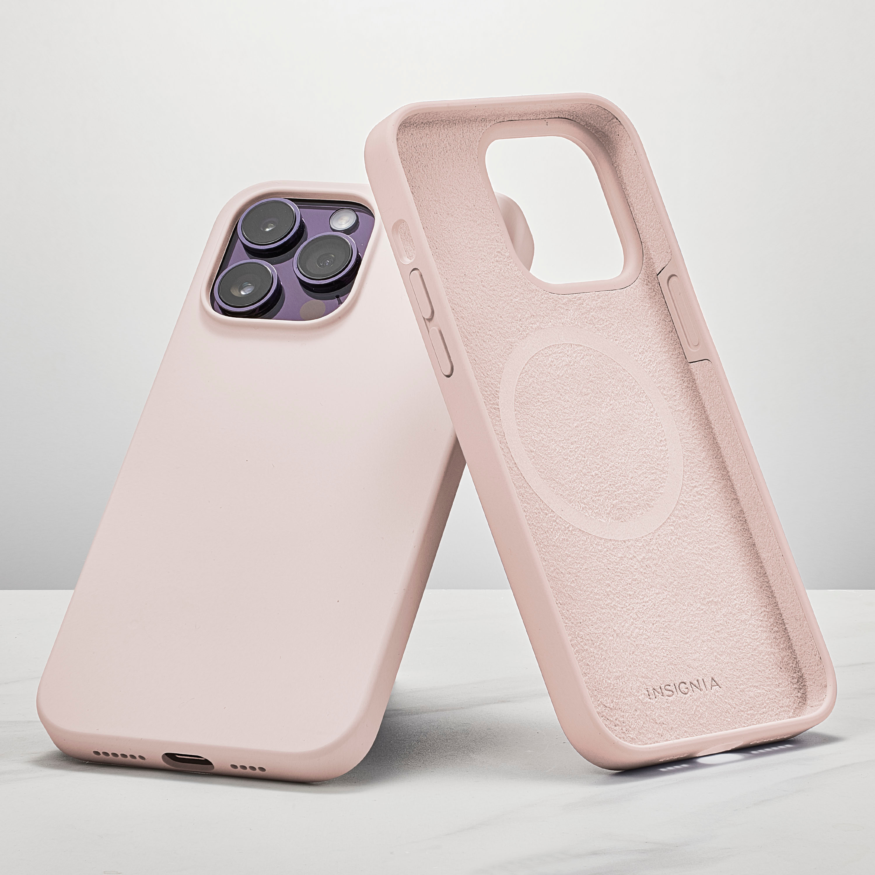 Capa Premium Silicone iPhone 13 pro max – rosa.
