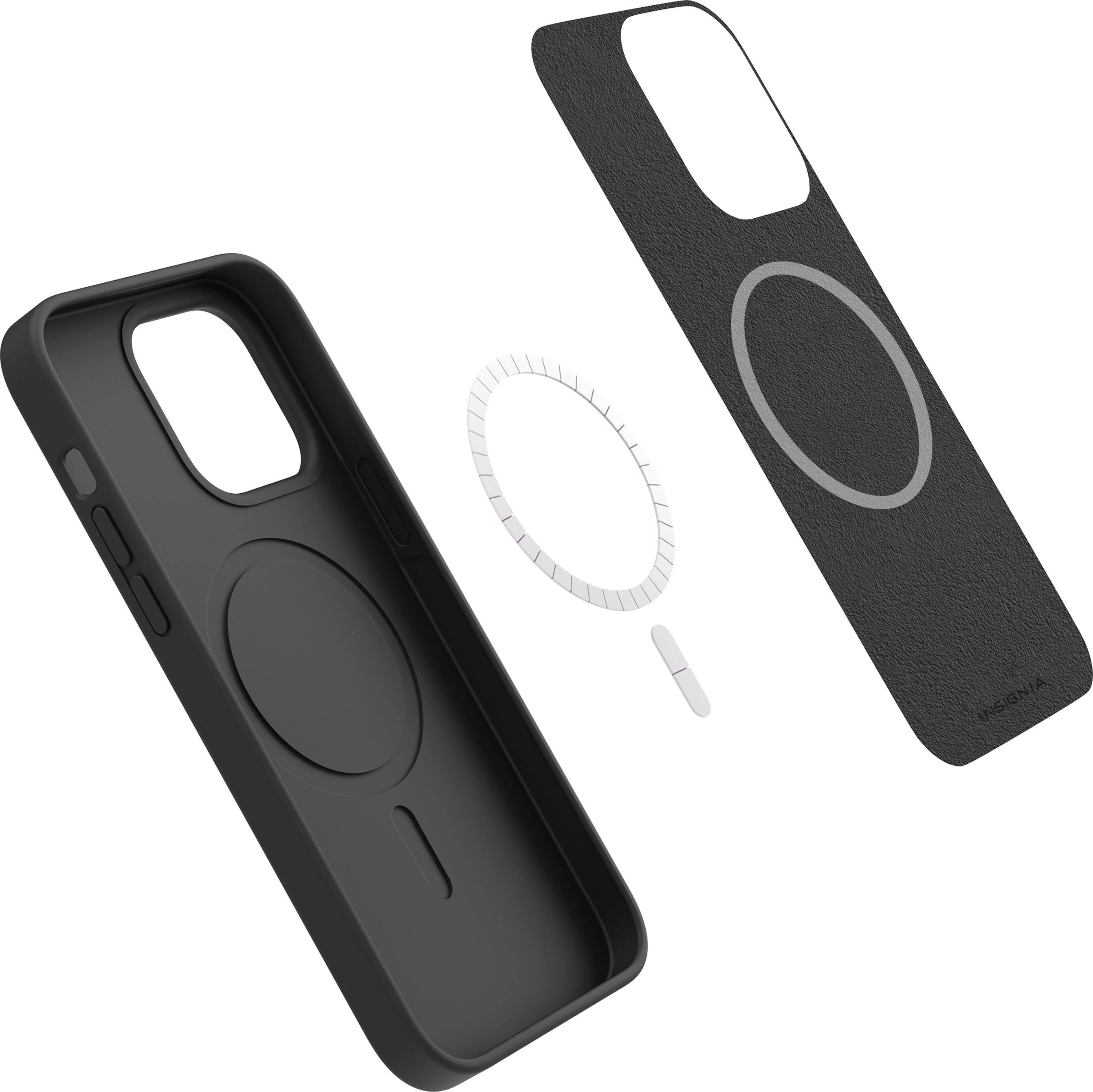 Alt View 15. Insignia™ - Liquid Silicone Case with MagSafe for iPhone 14 Pro Max - Black.