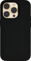 Insignia™ - Liquid Silicone Case with MagSafe for iPhone 14 Pro Max - Black - Front_Zoom