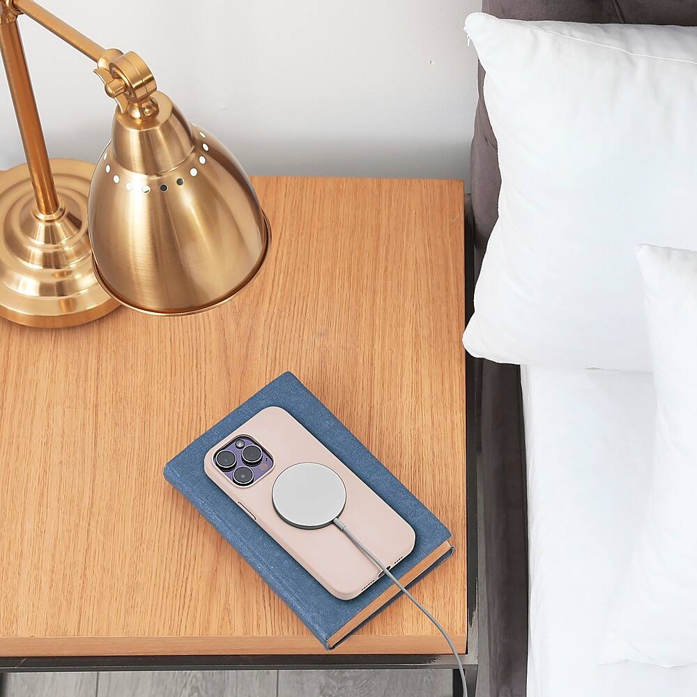 Alt View 18. Insignia™ - Liquid Silicone Case with MagSafe for iPhone 14 Pro Max - Black.