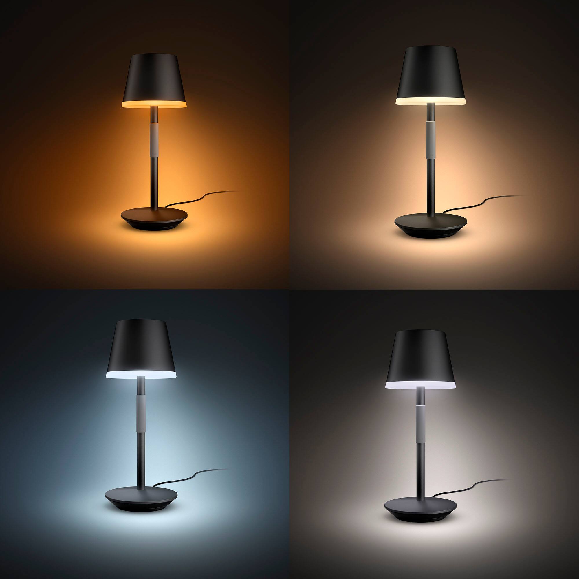 Alt View 15. Philips - Hue Go Portable Table Lamp - Black.