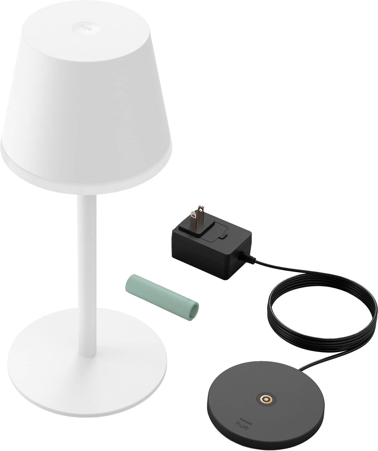 Left. Philips - Hue Go Bluetooth Portable Table Lamp - White.