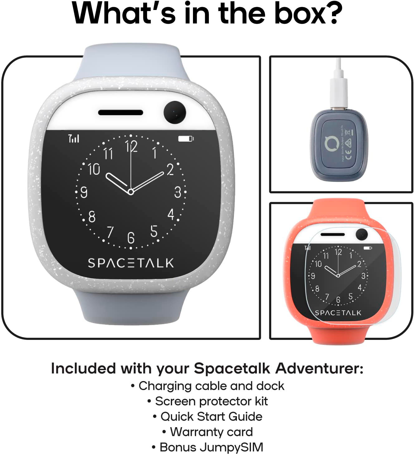 Spacetalk Adventurer 4G Kids Smart Watch with Step Counter, Heart