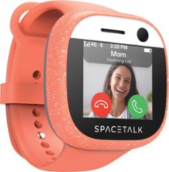 Spacetalk - Adventurer 4G Kids Smart Watch Phone and GPS Tracker - Coral - Front_Zoom