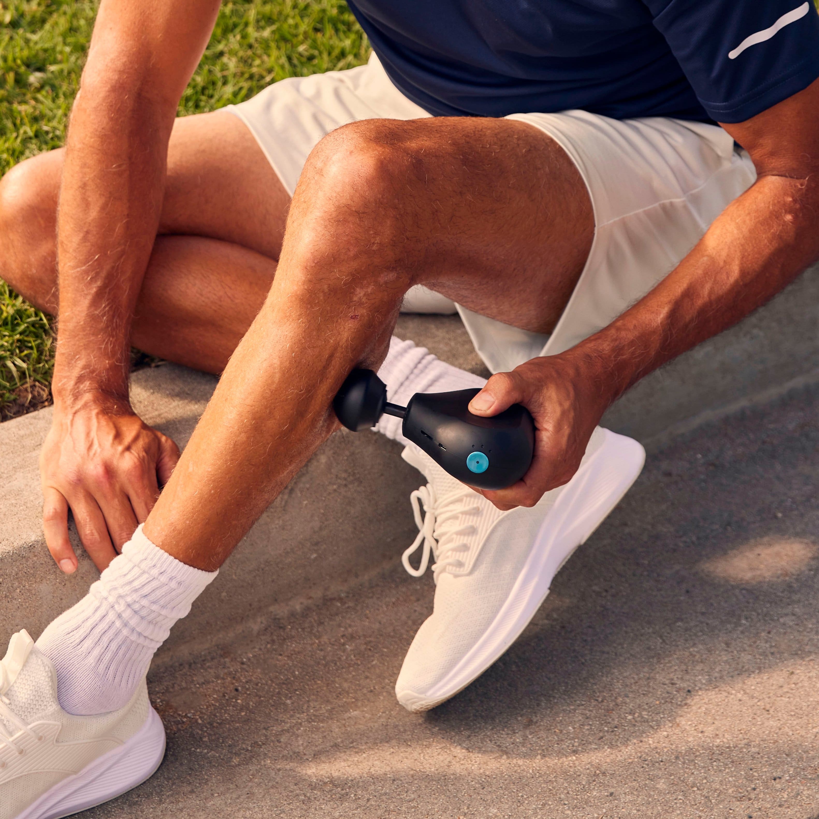 Access free on-the-go guided routines via Bluetooth connection to the Therabody app.