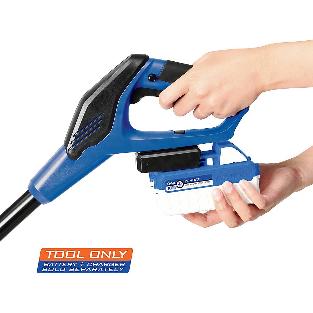 Alt View 12. Snow Joe - 24-Volt iON+ Cordless Snow Shovel | 13-Inch | Tool Only - Blue.