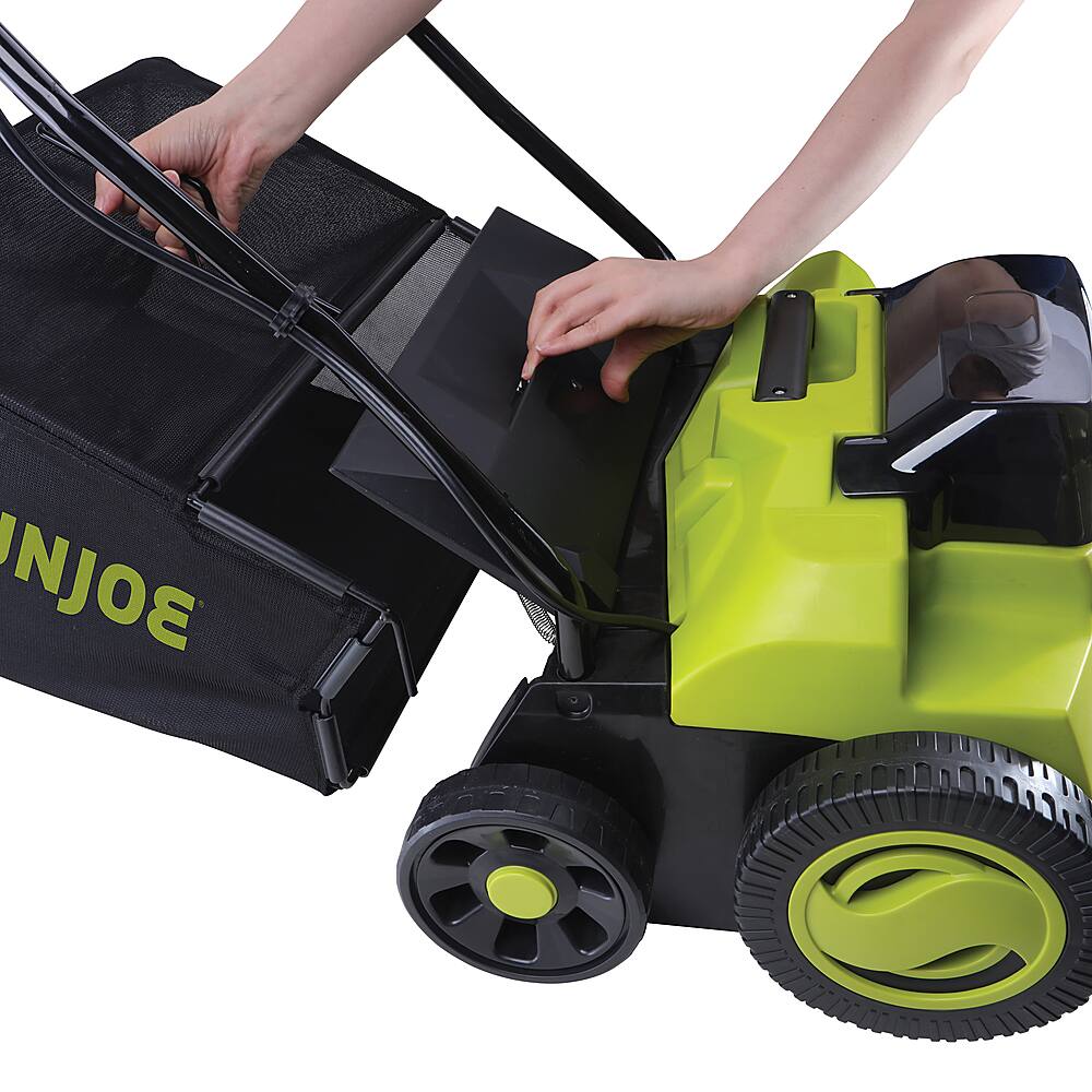 Alt View 11. Sun Joe - 24-Volt 15-Inch Push Scarifier and Dethatcher (Battery Not Included) - Green.