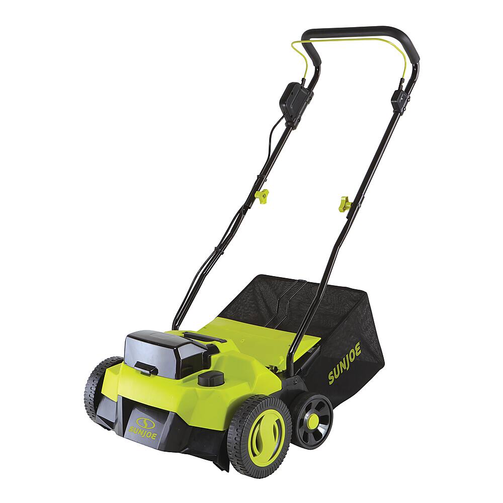 Alt View 13. Sun Joe - 24-Volt 15-Inch Push Scarifier and Dethatcher (Battery Not Included) - Green.