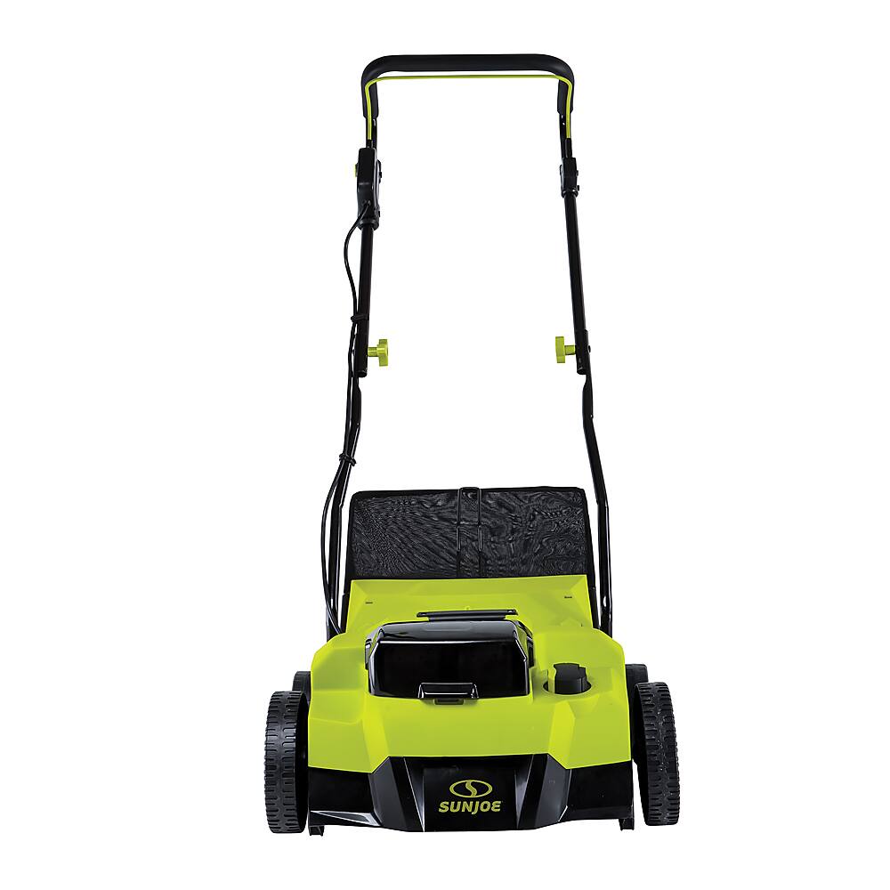 Alt View 14. Sun Joe - 24-Volt 15-Inch Push Scarifier and Dethatcher (Battery Not Included) - Green.
