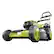 Angle. Sun Joe - 48-Volt iON+ 20-Inch Self Propelled Lawn Mower with Grass Collection Bag (2 x 4.0Ah Batteries and 1 x Dual Port Charger) - Green.