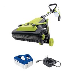 Sun Joe - 24-Volt iON+ Cordless Surface & Patio Cleaner Kit w/4.0 Battery and Charger - green - Front_Zoom