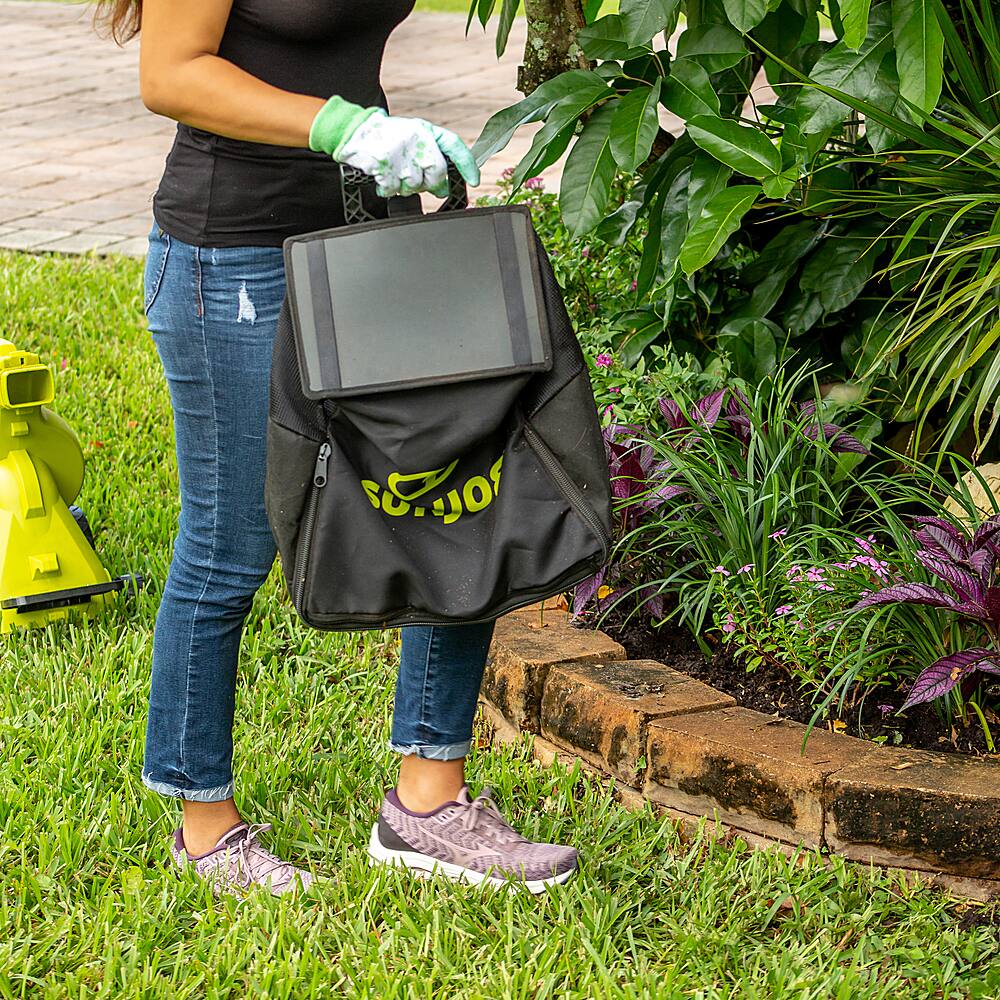 Alt View 15. Sun Joe - 24V Series X2-OGV 48-Volt iON+ Cordless Outdoor Garden Vacuum/Mulcher Kit - Green.