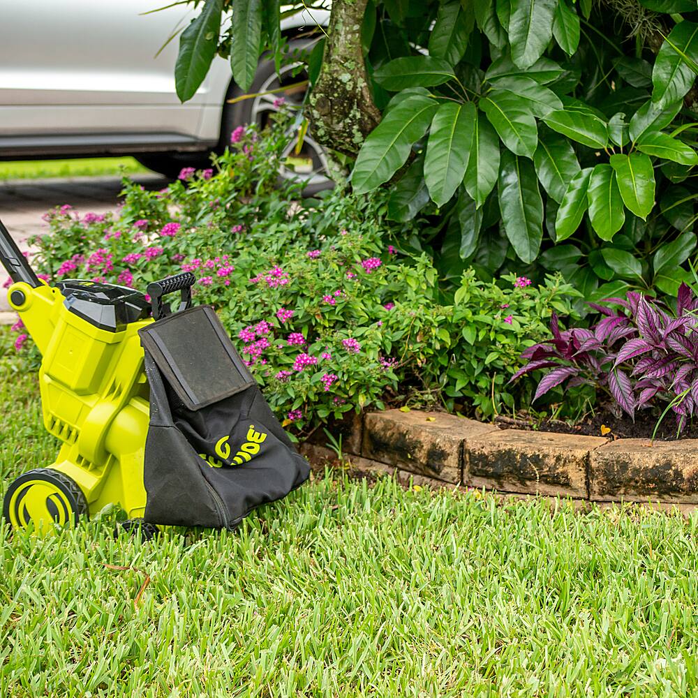 Alt View 16. Sun Joe - 24V Series X2-OGV 48-Volt iON+ Cordless Outdoor Garden Vacuum/Mulcher Kit - Green.