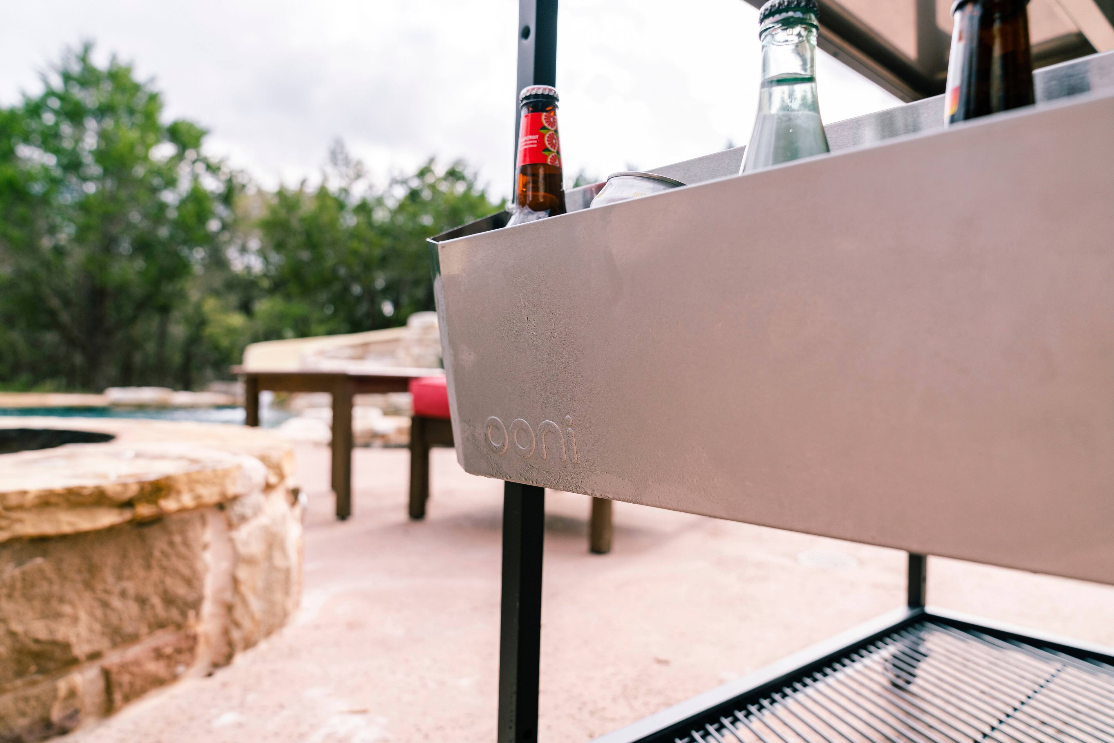 Alt View 12. Ooni - Utility Box for Ooni Modular Table (Medium) - Silver.