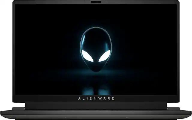 Front. Alienware - m17 R5 17.3" 360Hz FHD Gaming Laptop - AMD Ryzen 9 - 16GB Memory - NVIDIA GeForce RTX 3070 Ti - 1TB SSD - Dark Side of the Moon.