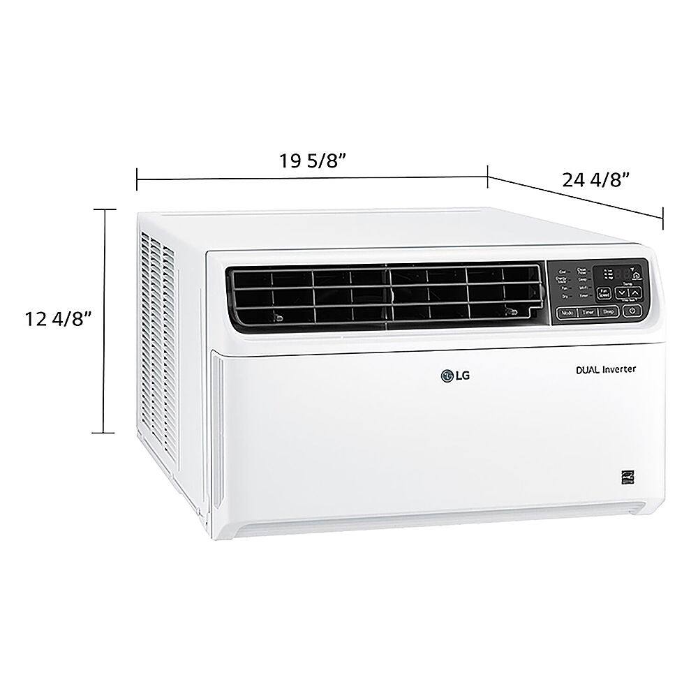 Alt View 13. LG - 450 Sq. Ft. 10,000 BTU Dual Inverter Smart Window Air Conditioner - White.